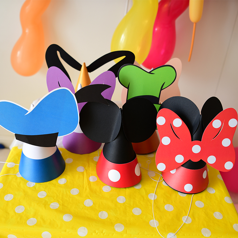 卡通周岁百天米奇生日帽迪士尼