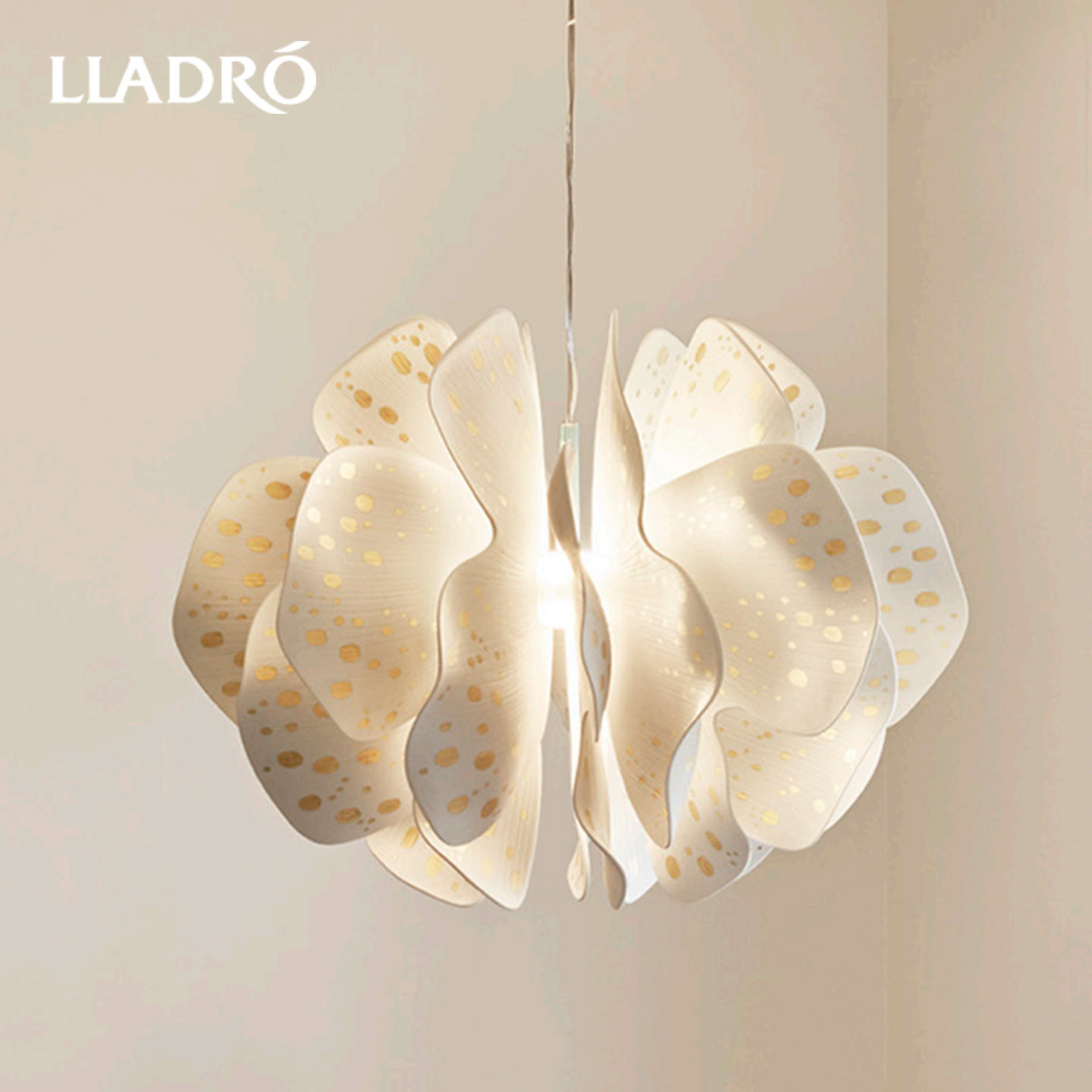 LLADRO雅致 金色露珠系列 餐厅客厅创意吊灯卧室装饰艺术台灯