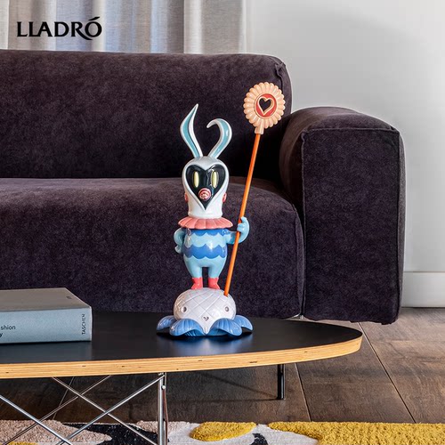 LLADRO雅致 灵魂骑士 客厅桌面手工陶瓷装饰品摆件全球限量款
