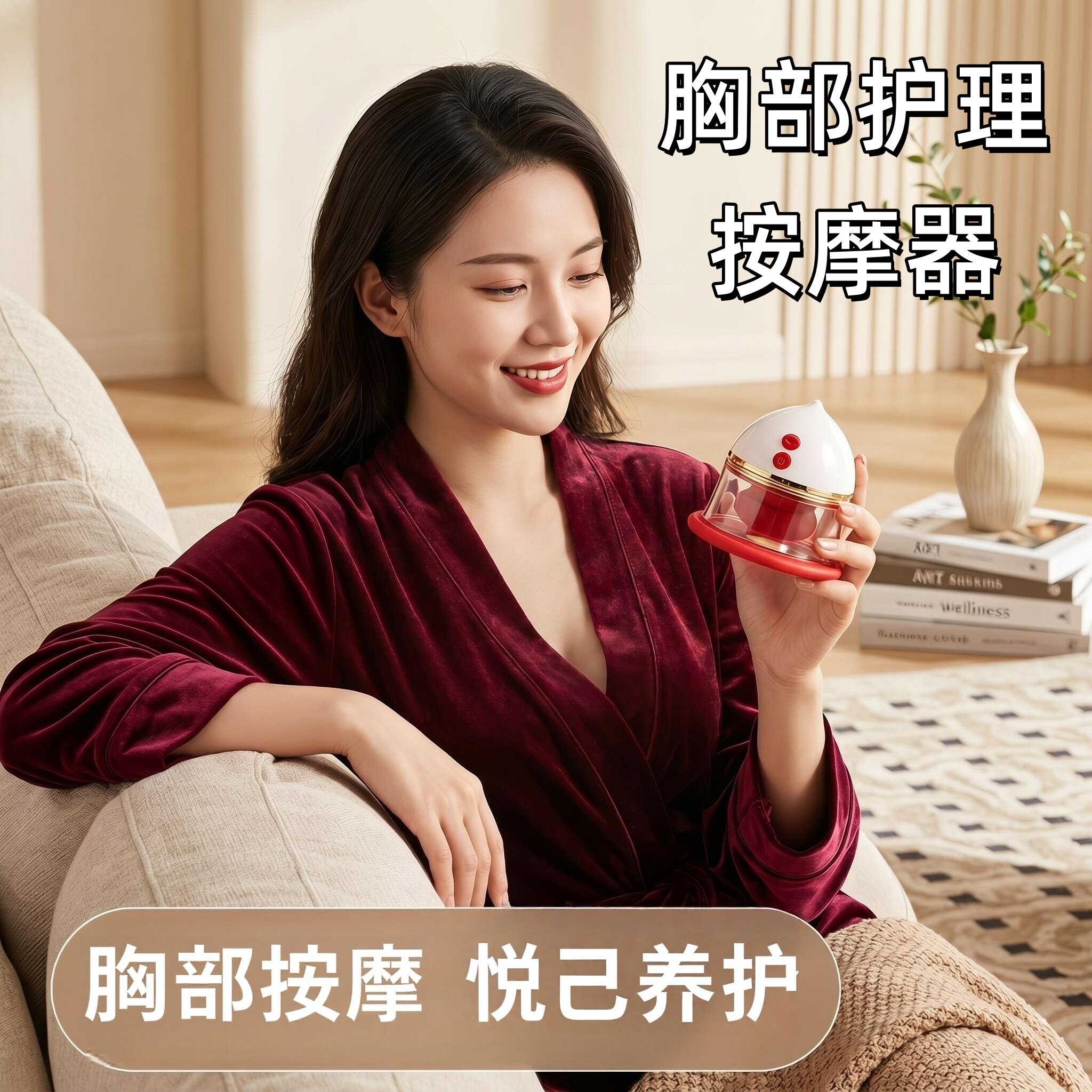电动丰胸仪器胸部按摩器仪疏通乳腺增大乳房产品提拉挺拔紧致美胸