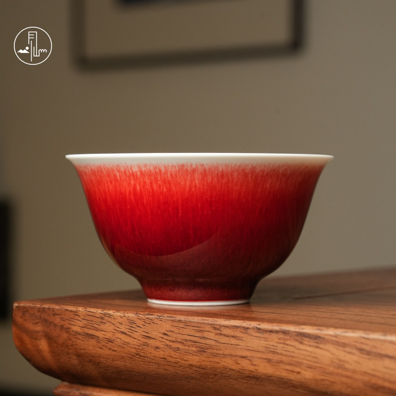 见山烧台湾林见山监制款郎红玛雅杯品茗杯茶杯陶瓷主人杯茶具单杯,餐饮具,茶杯,淘宝优惠券,粉丝福利购,淘宝优惠卷