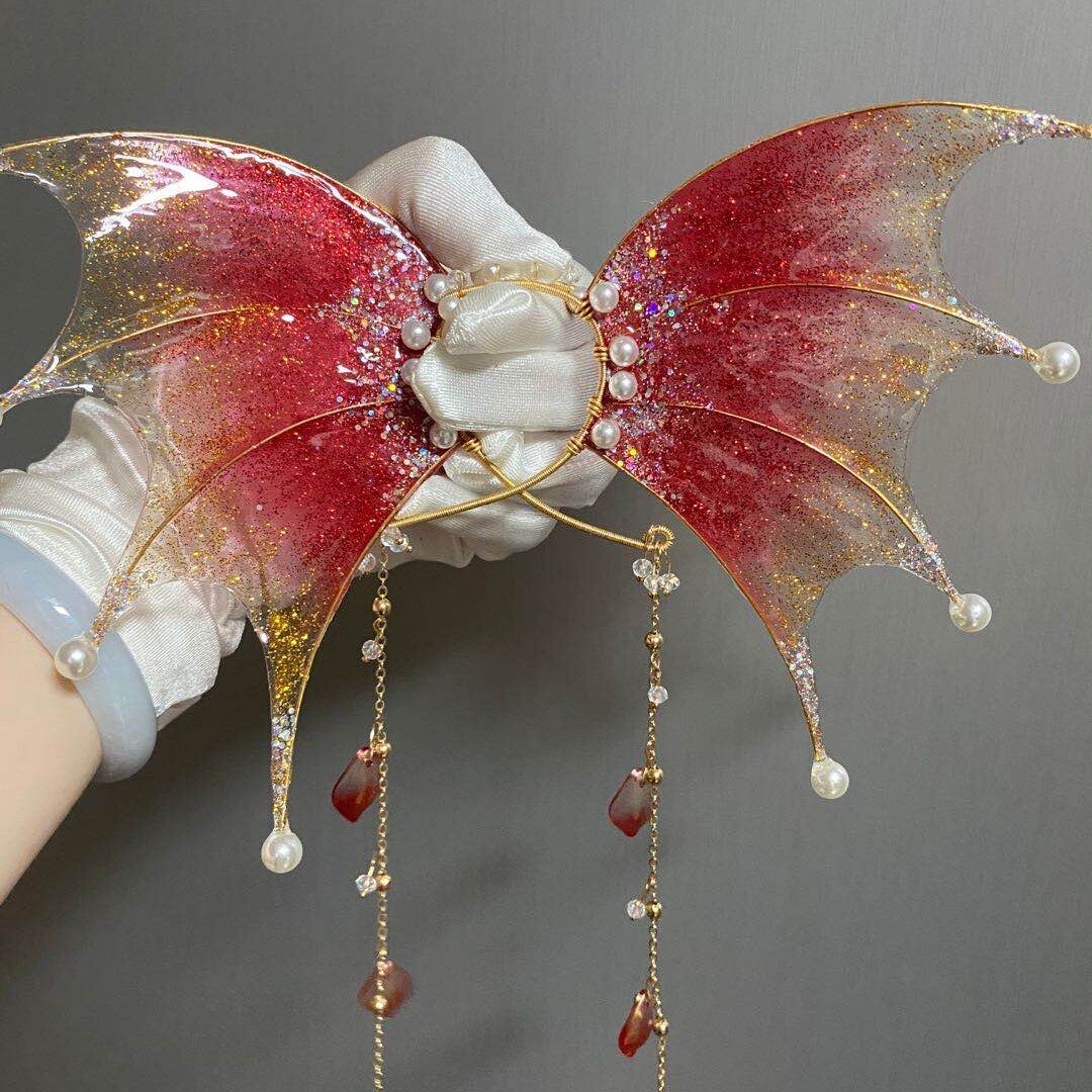 鲛人耳人鱼耳渐变鲛人耳朵头饰仙气精灵发饰品美人鱼道具写真影楼