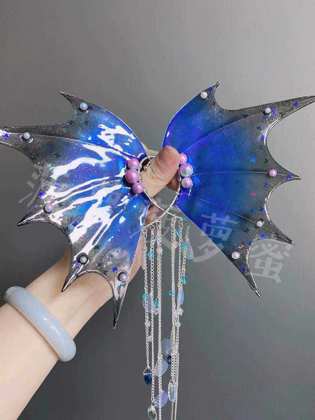 鲛人耳人鱼耳渐变鲛人耳朵头饰仙气精灵发饰品美人鱼道具写真影楼