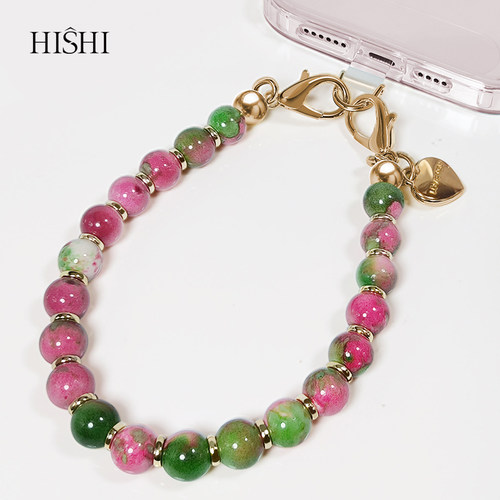 HSIHI时尚手机链绳高档珠串手链