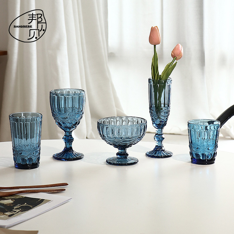 复古彩色浮雕设计系列冰淇淋杯