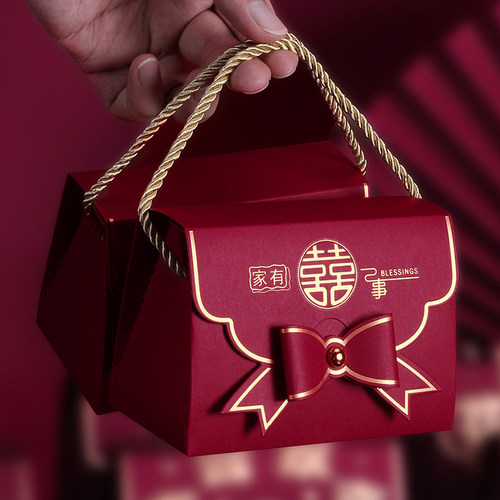 喜乐乐中国风纸质手提糖盒