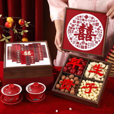 2025新款中式订婚盒子摆件