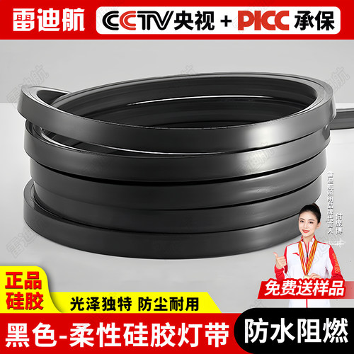 雷迪航黑色硅胶灯带线形条型灯带