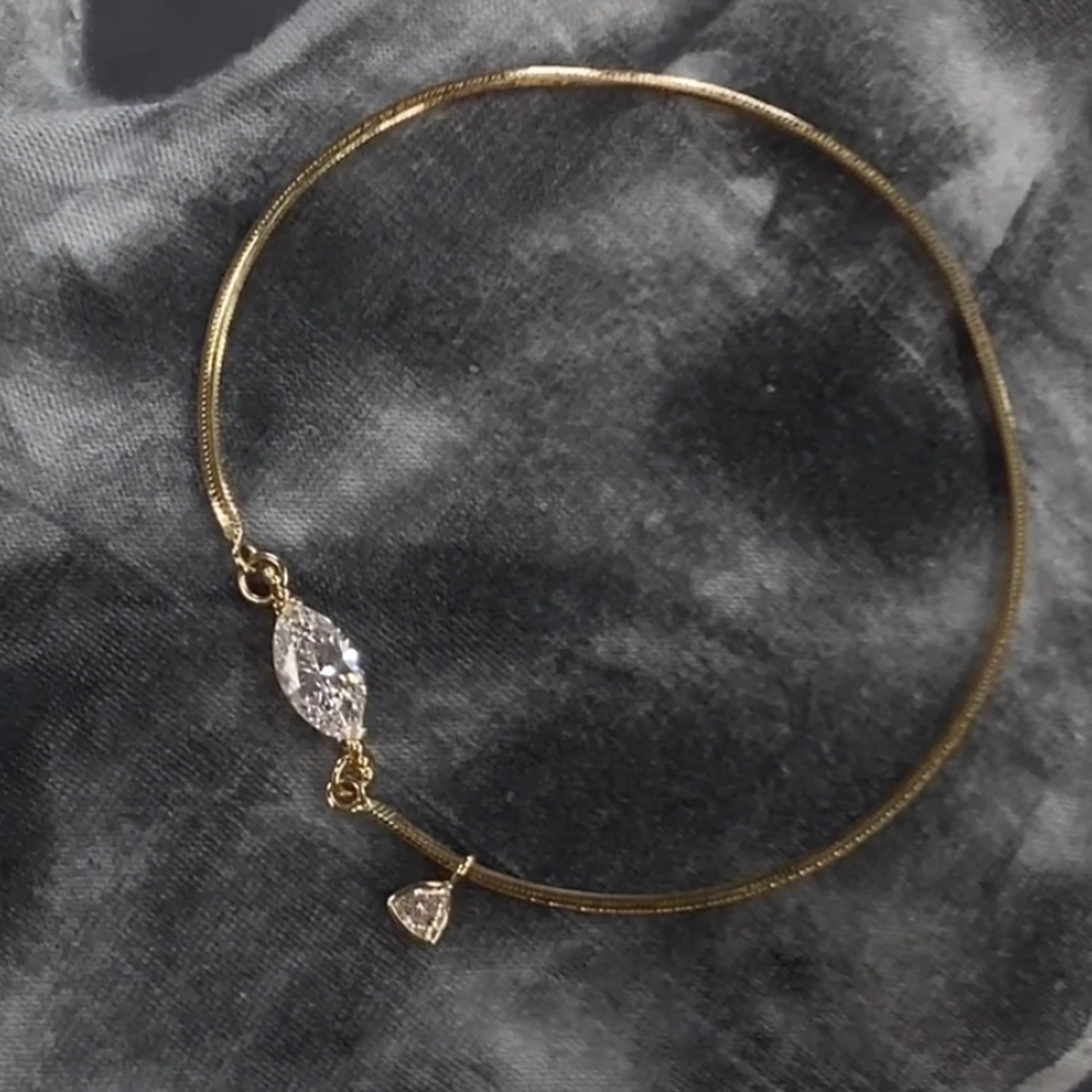 S925银马眼锆蛇骨链女款轻奢设计高级感颈链时尚气质百搭锁骨链