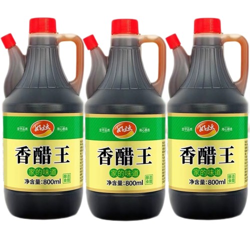 3桶装山东好太太香醋王800ml*3桶