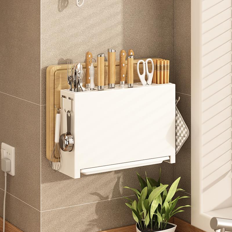 厨房置物筷架架筷刀架台面ZM31多功能收纳架菜板架子架壁挂免打孔