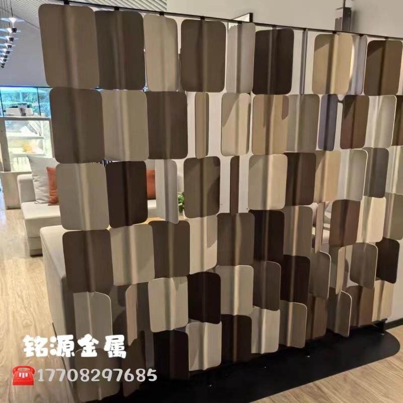 马鞍皮皮革屏风不锈钢隔断北欧简约KTV酒吧装饰酒店大堂轻奢玄关,金属材料及制品,不锈钢制品,淘宝优惠券,粉丝福利购,淘宝优惠卷