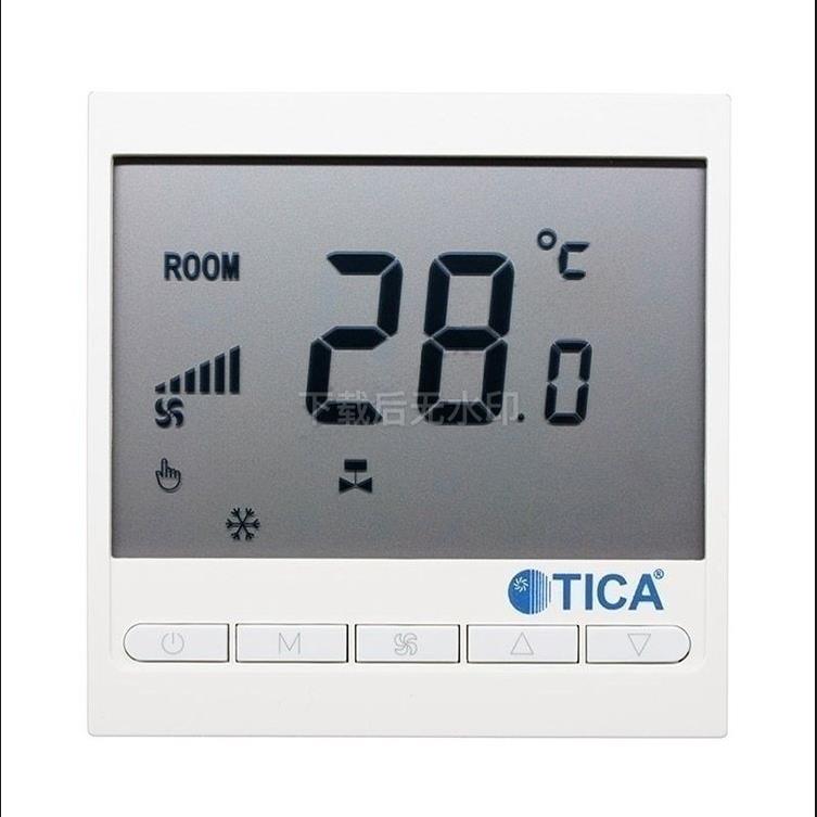 天加TICA中央空调温控器液晶智能开关风机盘管控制面板开关TA818
