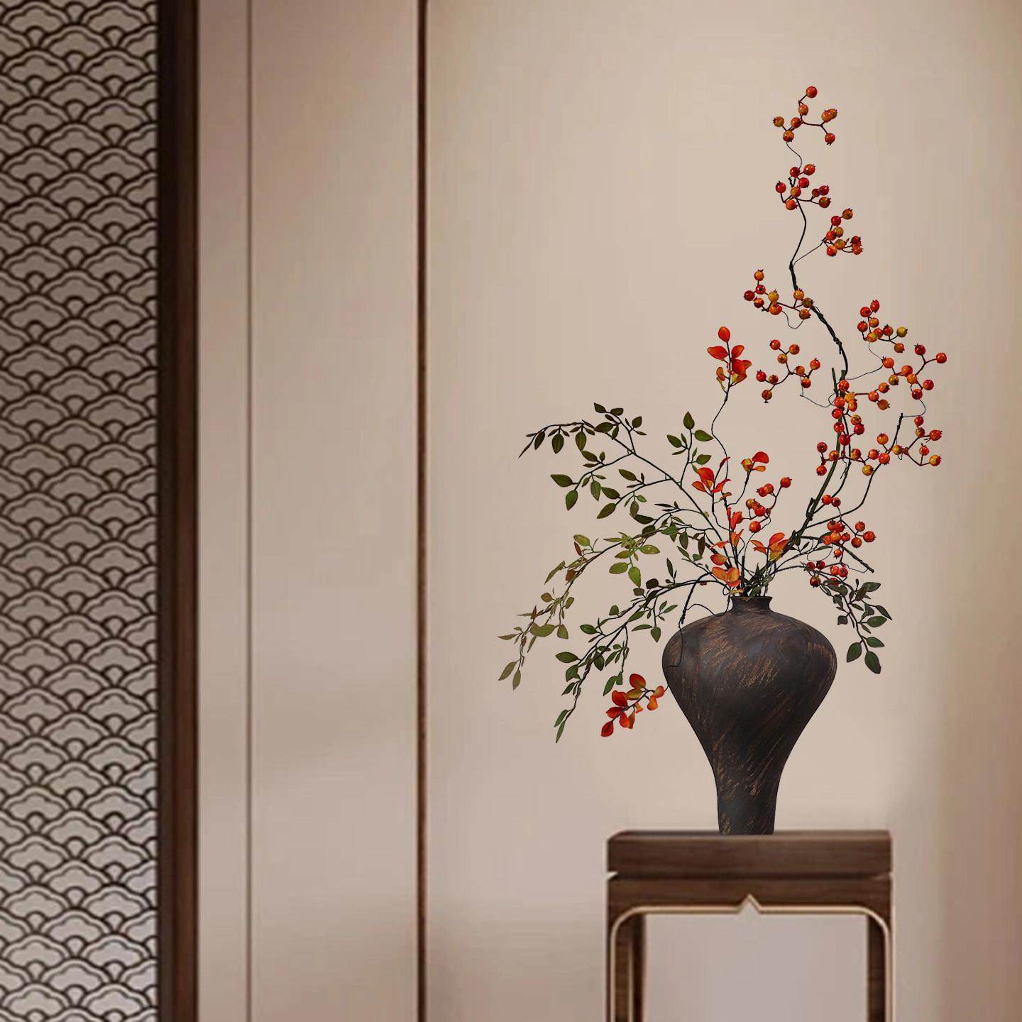 陶瓷花瓶新中式宋代美学摆件民宿酒店侘寂风法式覆古玄关创意装饰,家居饰品,花瓶,淘宝优惠券,粉丝福利购,淘宝优惠卷