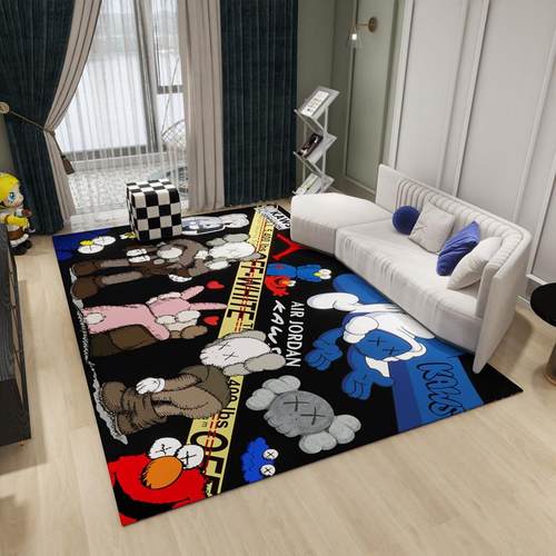 潮牌创意客厅地毯卧室潮流个性沙发茶几衣帽间书房电竞房地垫定制