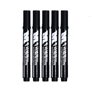 晨光记号笔防水防油不掉色粗头黑笔可加墨工地专用瓷砖红色大头笔蓝色墨水补充液速干马克油性笔箱头包装标记