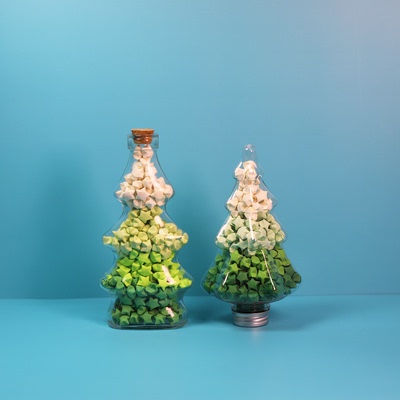 圣诞树星星折纸绿色星星纸