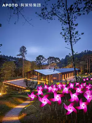 led luminous magic wind car lights outdoor waterproof solar lawn lights villa hotel wedding layout landscape lights