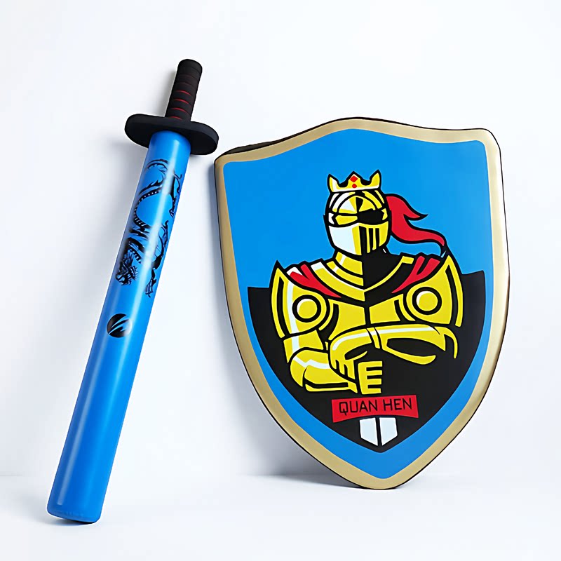 儿童剑盾组合亲子对战互打游戏玩具海绵棒跆拳道武术装备道具泡沫