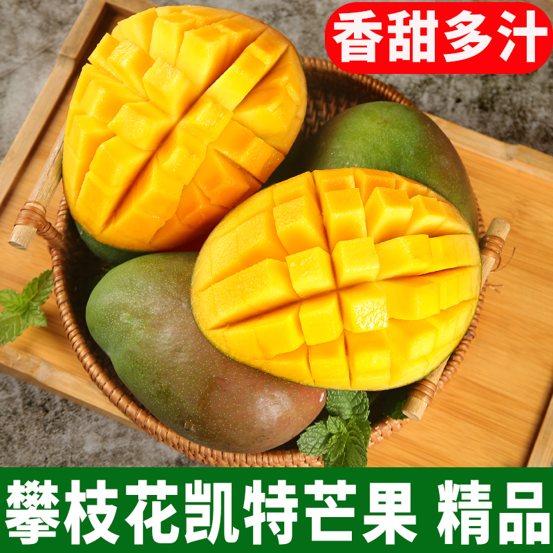 四川攀枝花凯特芒果10斤新鲜水果