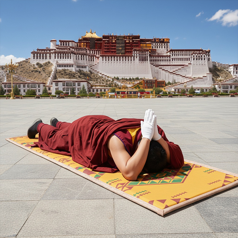 双面天意运动专业大拜垫108大礼拜磕大头拜忏垫超顺滑冬夏两用