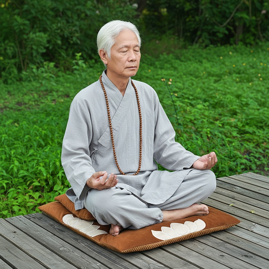 双面南怀瑾先生设计款打坐垫