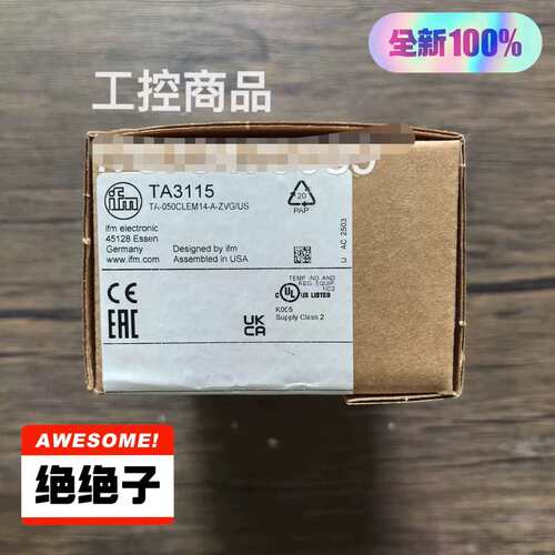 议价IFM易福门 TA3115 温度传感器 实物拍可维修