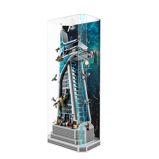 LYB乐一百适用76269漫威复仇者联盟大厦复联大厦亚克力展示盒