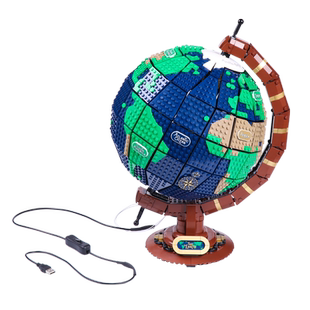 LYB乐一百适用于乐高21332地球仪积木模型电动马达