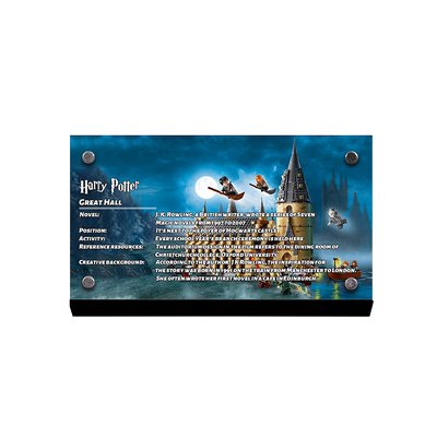 light your bricks适用乐高75954霍格沃茨礼堂积木亚克力展示铭牌