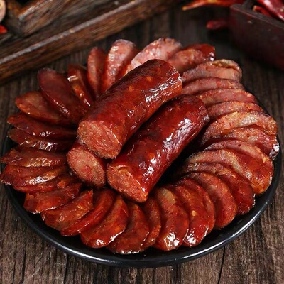 四川纯肉腊肠农家自制麻辣香肠