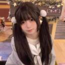 毛绒甜美发圈日系毛球发绳双马尾可爱少女头绳白色秋冬女头饰发饰