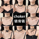 蝴蝶结choker项链2025新款 颈链黑色锁骨链女士高级感颈带项圈 爆款