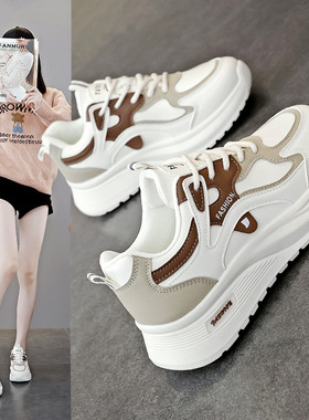 小白鞋女韩版板鞋2025春秋季学生超轻跑步运动鞋子Q103-1休闲板鞋