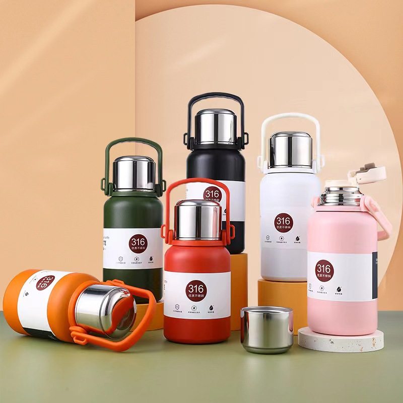 新款 高颜值316不锈钢杯大容量茶水杯男女户外运动保温水壶,餐饮具,保冷/保温杯,淘宝优惠券,粉丝福利购,淘宝优惠卷
