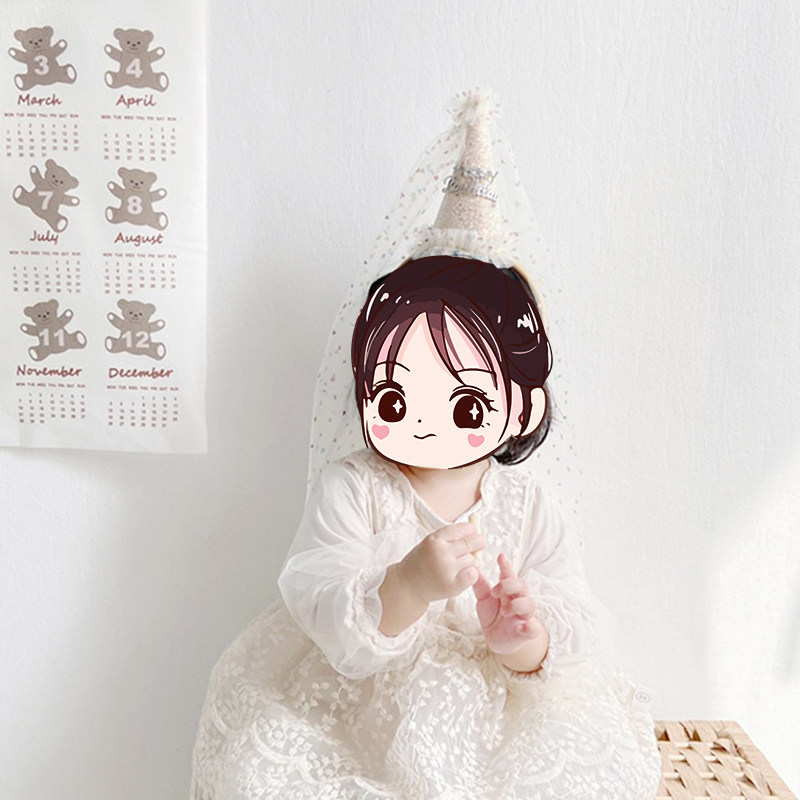 公主女孩头纱皇冠发箍