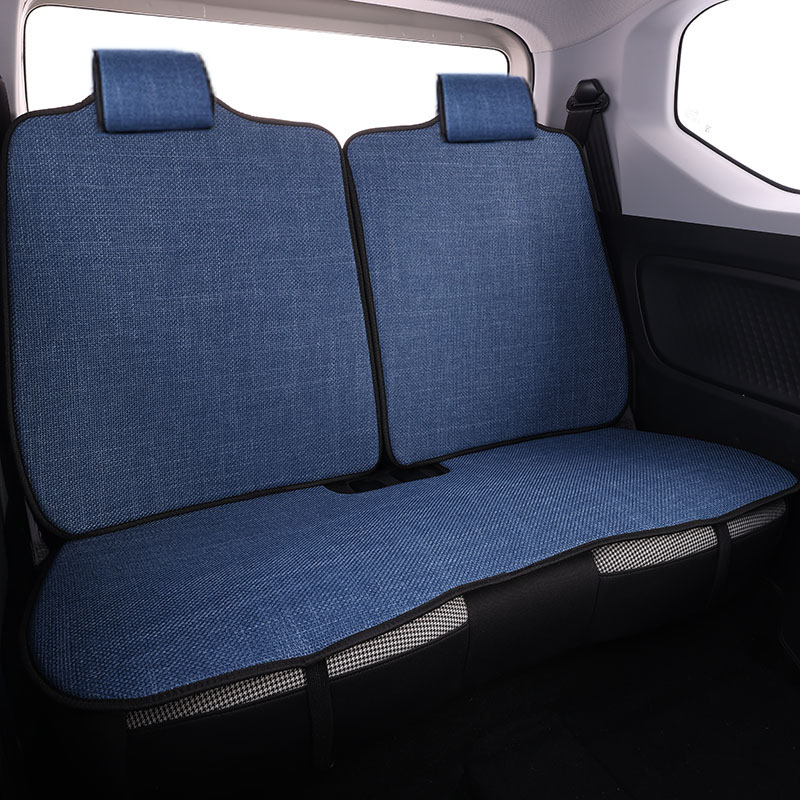 25款五菱缤果布艺汽车坐垫四季通用透气防滑女棉麻不掉色座椅垫套