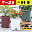 阳台种树专用箱楼顶盆栽绿植花卉种植箱蓝莓户外特深特大种树花盆