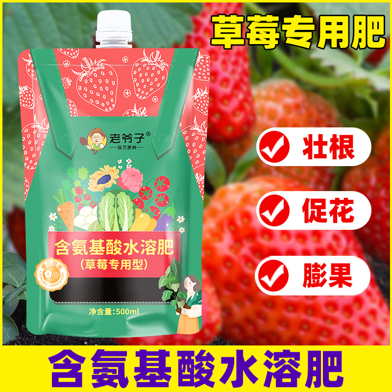 草莓肥料专用肥水溶肥种菜有机肥