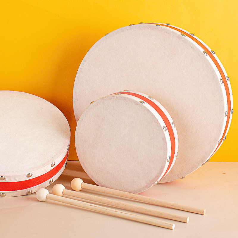 儿童新疆舞蹈铃鼓奥尔夫专业打击乐器手拍鼓幼儿园老师用双面手鼓