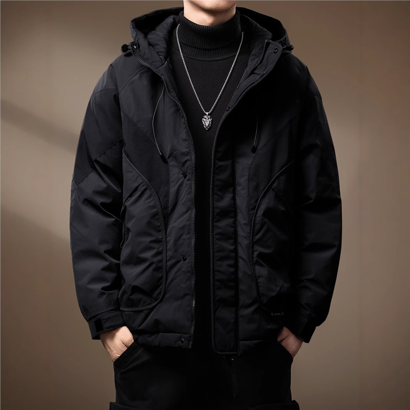 高端美式户外潮牌工装冲锋衣棉服男士冬季新款加厚保暖夹克外套男