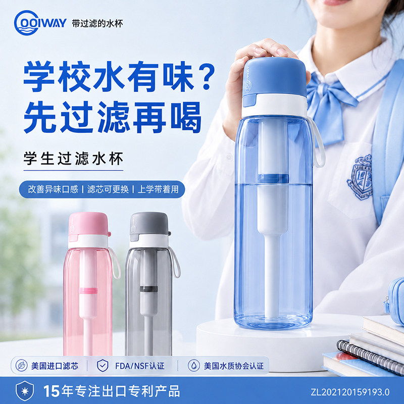 去异味过滤水杯耐高温去水垢耐摔图片