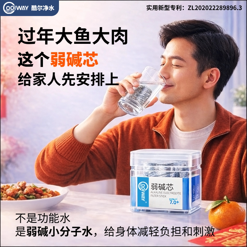 弱碱水矿化滤芯水杯碱性水转换器尿酸胃酸养生过滤器碱性水净水器