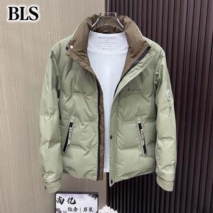 高端立领羽绒服男款冬季2025新款加厚保暖白鸭绒宽松休闲男士外套