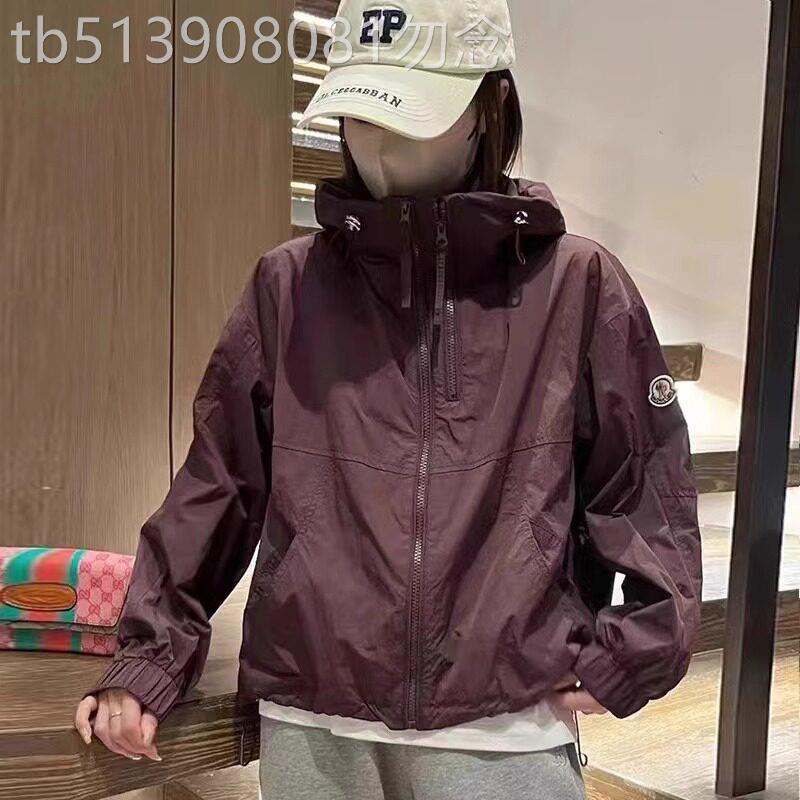 连帽冲锋衣外套女短款2025春秋夏新款欧货百搭薄款防晒服休闲夹克