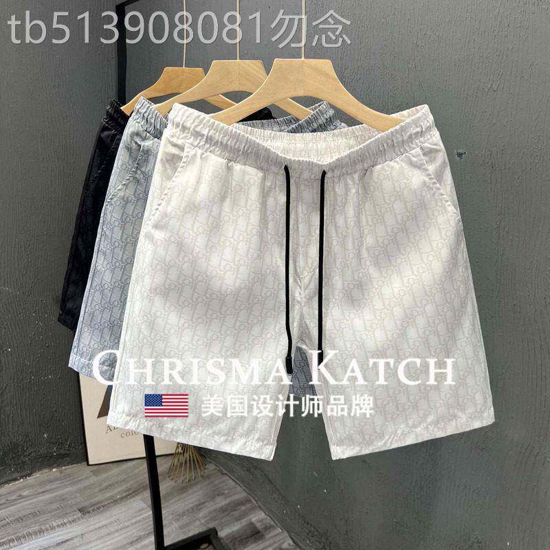 出口美国⭐Chrisma Katch~夏季潮牌ins百搭五分裤男装沙滩裤直筒