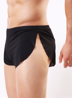 裙裤男内裤男士内裤冰丝阿罗裤开叉男式休闲家居裤男女可穿