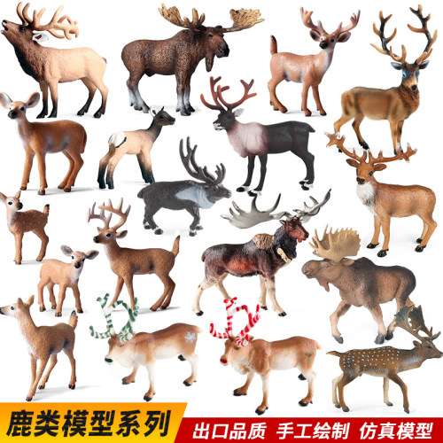 仿真野生动物模型白尾鹿玩具