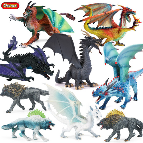 仿真动物夜猎魔兽西方龙喷火龙