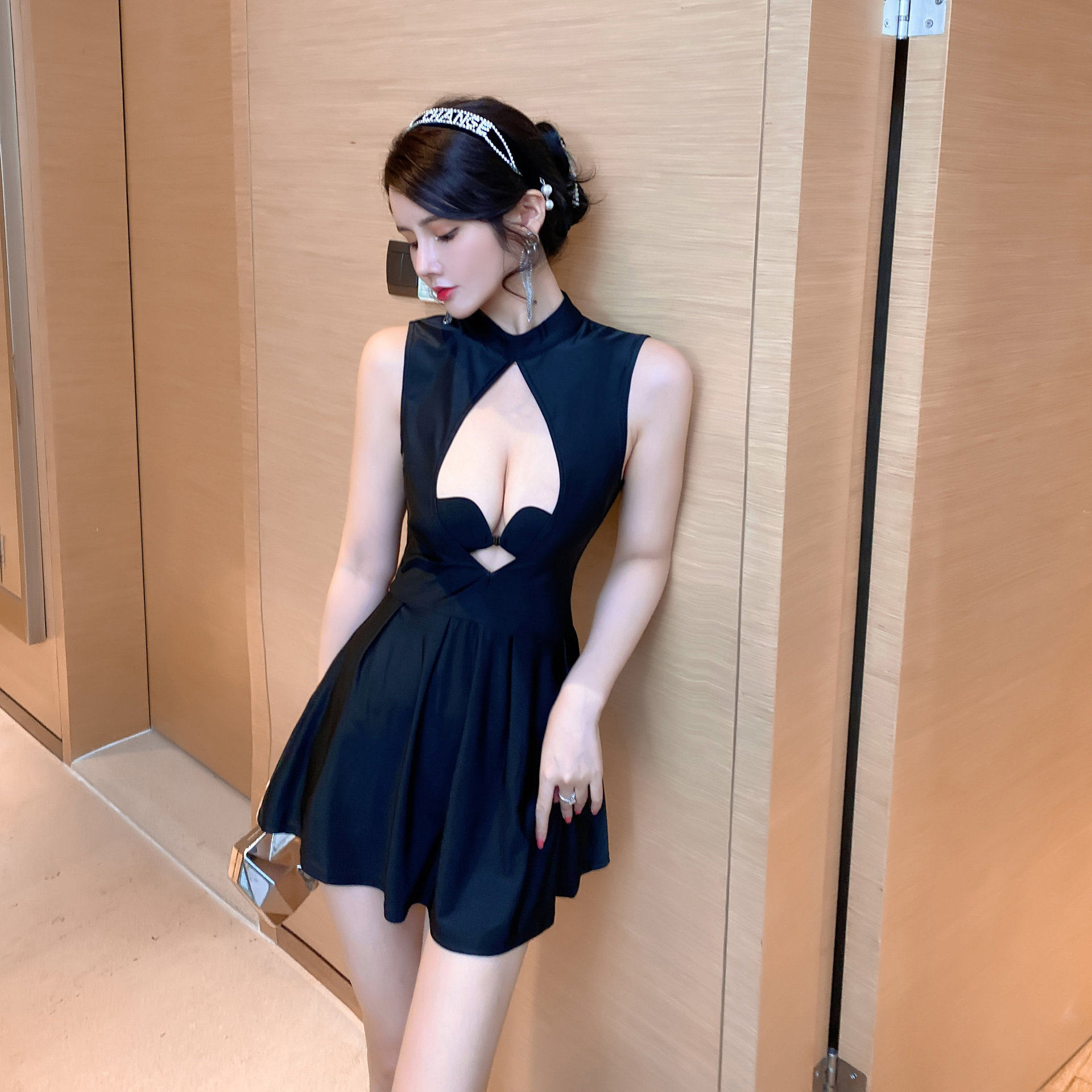 2026新款夜店性感女装收腰公主短裙夜场女技师工作服夜总会连